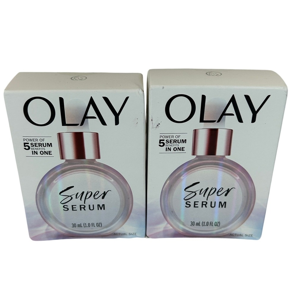 Olay‎ Super Serum 5 in 1 Benefits Niacinamide Vitamin C AHA 30ml 1.0oz Lot of 2